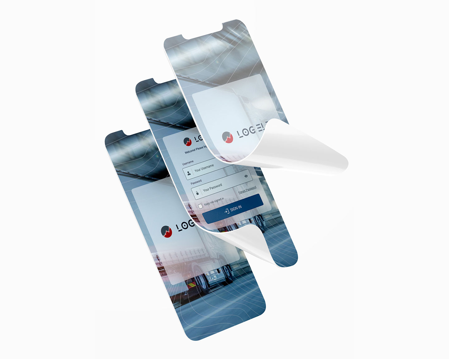 LogELD app login and onboarding screens