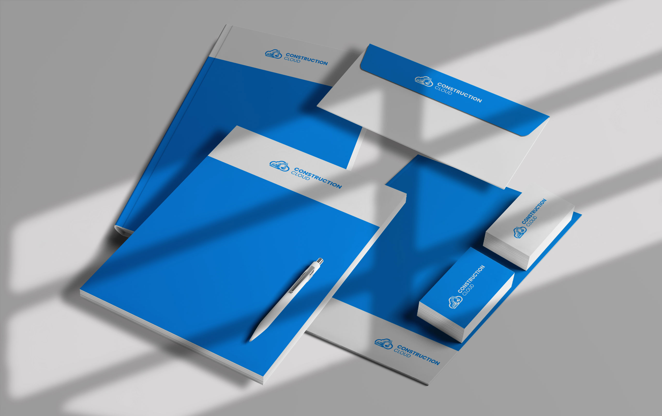 Construction Cloud stationery design