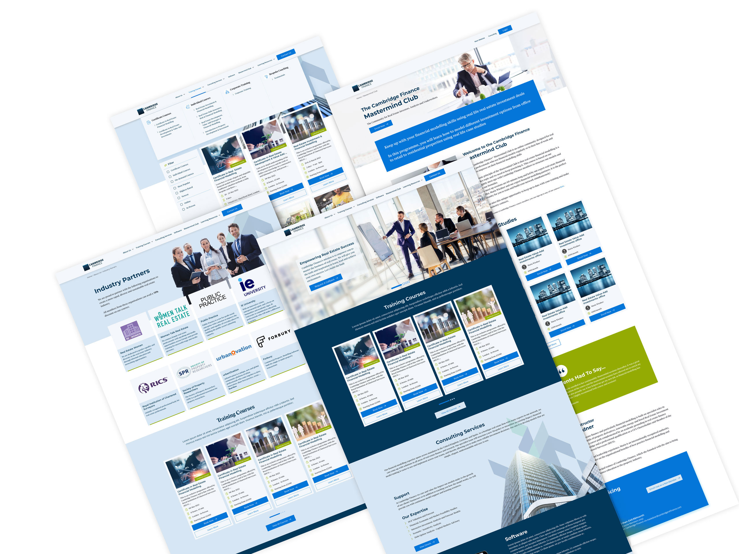 Cambridge Finance site pages