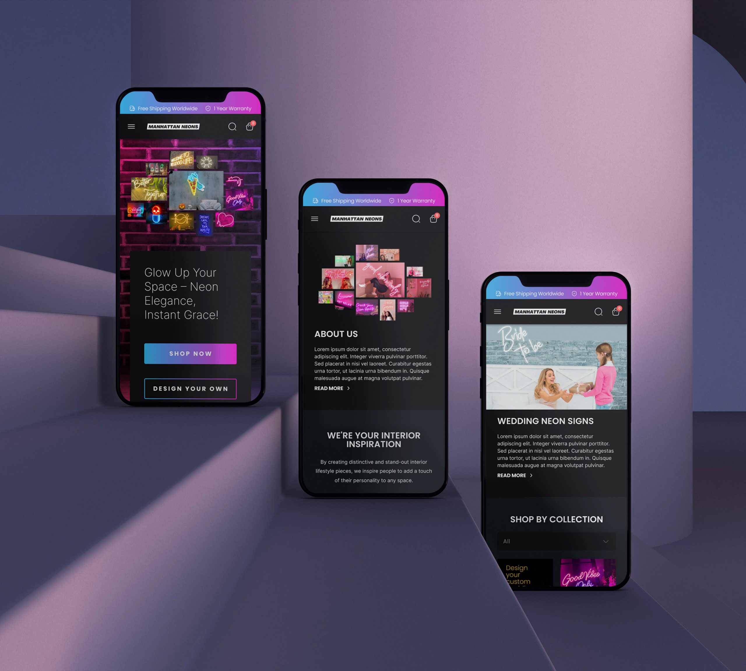 Neon product page preview
